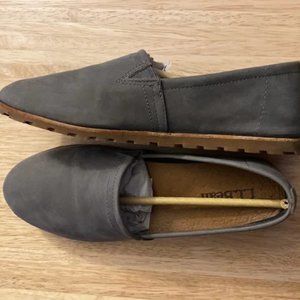 NWT LL Bean Lakewashed Slip on shoes. Leather, Sedona Sage color